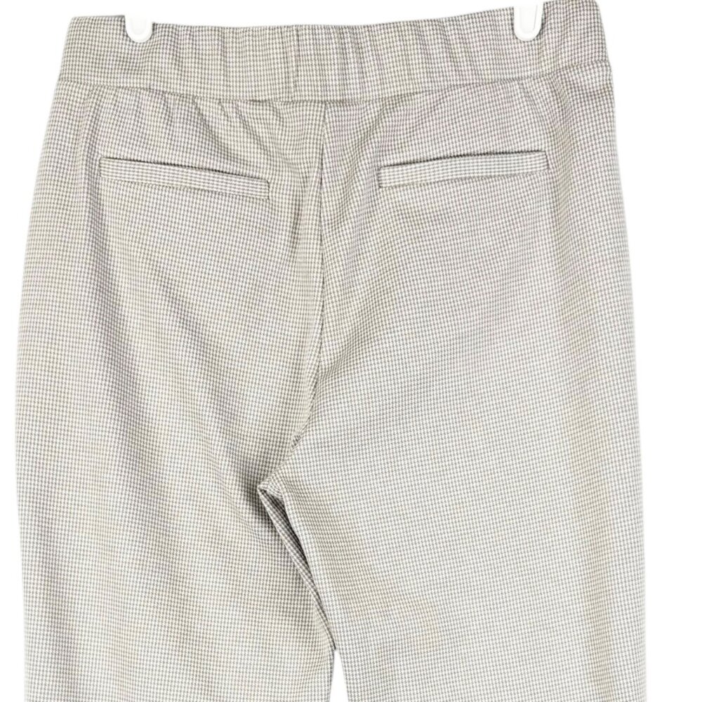 Croft & Barrow Womens Pull-on Stretch Houndstooth Pintuck Beige Ankle Pants Sz S - Picture 4 of 10